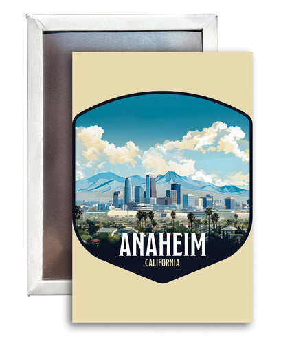 Anaheim California Design A Souvenir Refrigerator Magnet 2.5