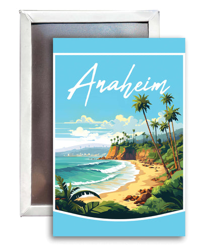 Anaheim California Design B Souvenir Refrigerator Magnet 2.5