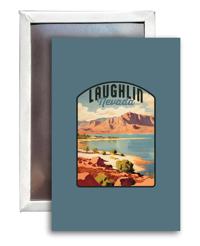 Laughlin Nevada Design B Souvenir Refrigerator Magnet 2.5