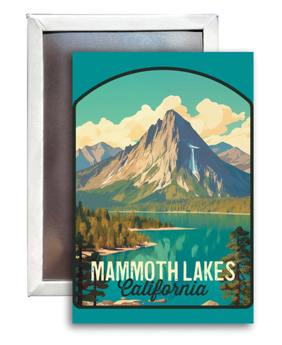 Mammoth Lakes California Design A Souvenir Refrigerator Magnet 2.5