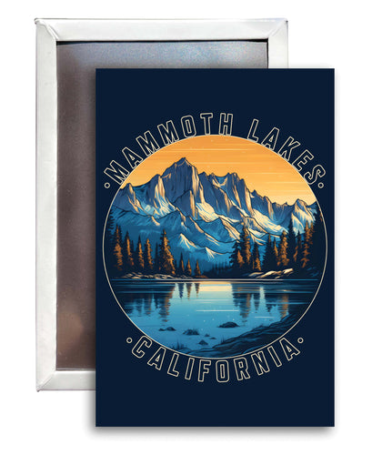 Mammoth Lakes California Design B Souvenir Refrigerator Magnet 2.5
