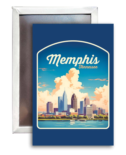 Memphis Tennessee Design A Souvenir Refrigerator Magnet 2.5
