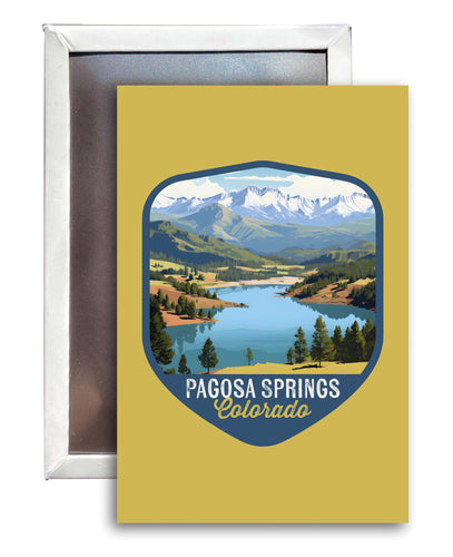 Pagosa Springs Colorado Design B Souvenir Refrigerator Magnet 2.5