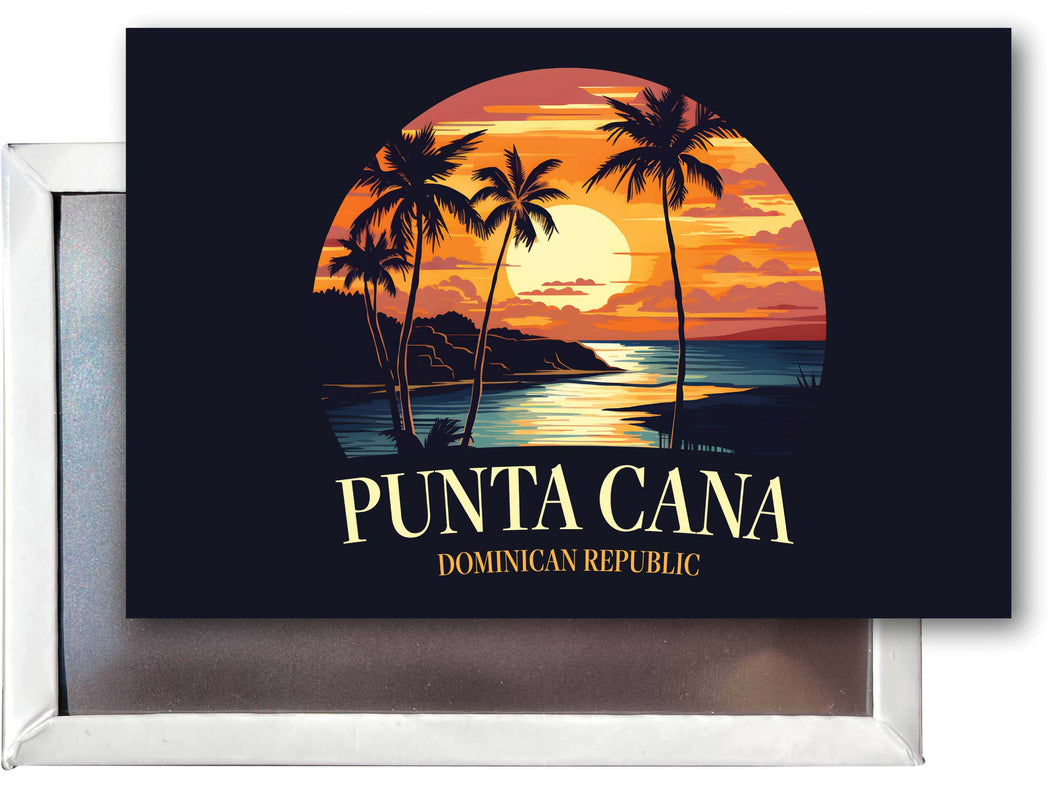 Punta Cana Dominican Republic Design E Souvenir Refrigerator Magnet 2.5