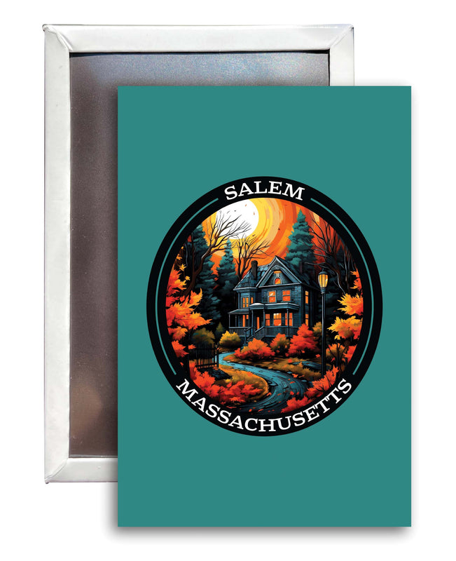 Salem Massachussettes Design B Souvenir Refrigerator Magnet 2.5"X3.5" Single