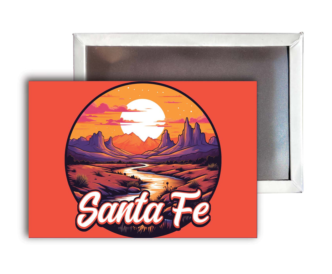 Santa Fe New Mexico Design B Souvenir Refrigerator Magnet 2.5