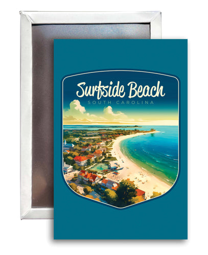 Surfside Beach South Carolina Design A Souvenir Refrigerator Magnet 2.5