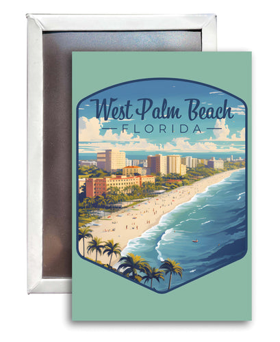 West Palm Beach Florida Design A Souvenir Refrigerator Magnet 2.5