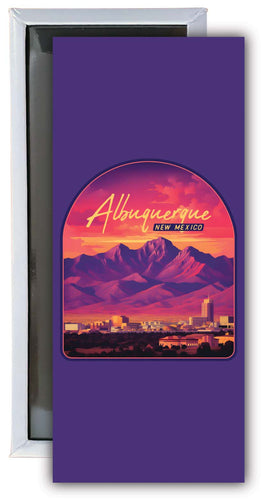 Alburqueque New Mexico Design B Souvenir Fridge Magnet 4.75 x 2 Inch Single