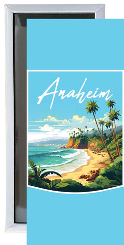 Anaheim California Design B Souvenir Fridge Magnet 4.75 x 2 Inch Single