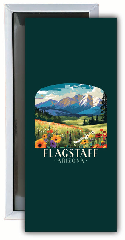 Flagstaff Arizona Design C Souvenir Fridge Magnet 4.75 x 2 Inch 2-Pack