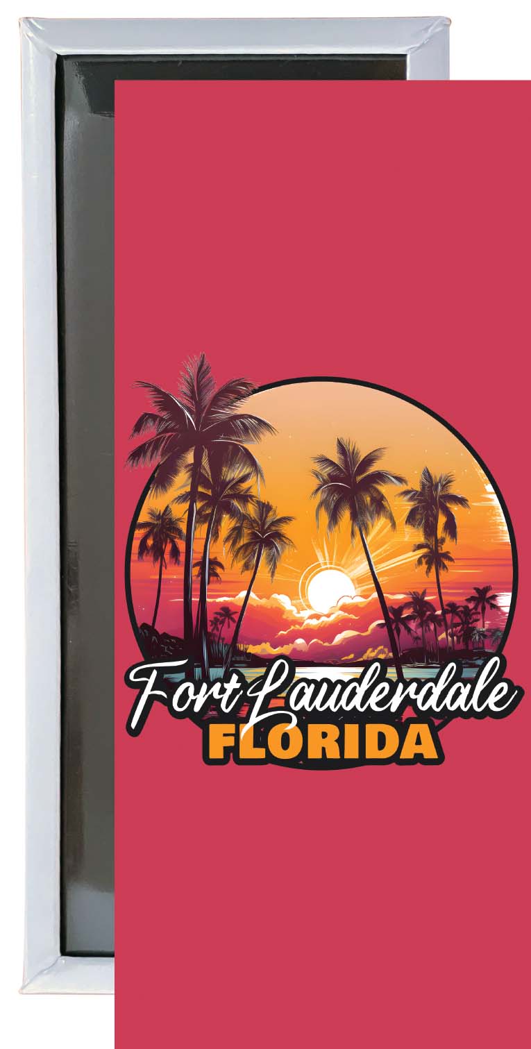 Fort Lauderdale Florida Design A Souvenir Fridge Magnet 4.75 x 2 Inch Single