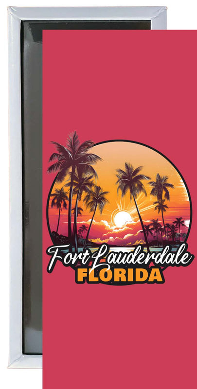 Fort Lauderdale Florida Design A Souvenir Fridge Magnet 4.75 x 2 Inch Single