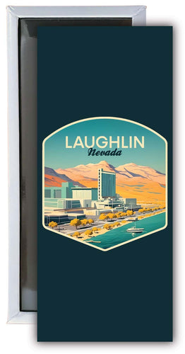 Laughlin Nevada Design A Souvenir Fridge Magnet 4.75 x 2 Inch Single