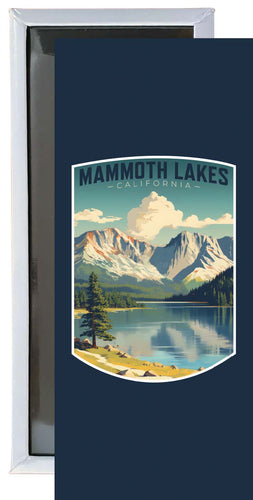 Mammoth Lakes California Design C Souvenir Fridge Magnet 4.75 x 2 Inch 4-Pack