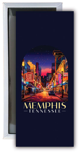 Memphis Tennessee Design C Souvenir Fridge Magnet 4.75 x 2 Inch 4-Pack
