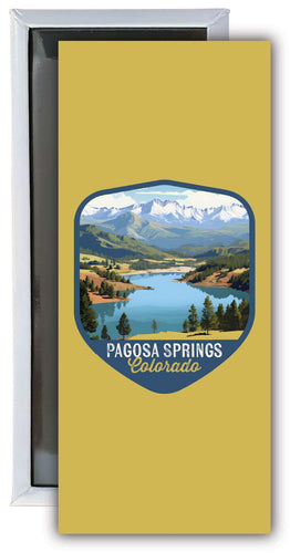Pagosa Springs Colorado Design B Souvenir Fridge Magnet 4.75 x 2 Inch 4-Pack