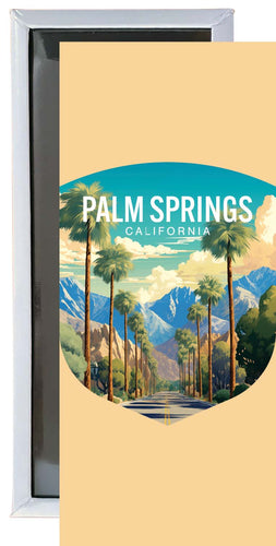 Palm Springs California Design A Souvenir Fridge Magnet 4.75 x 2 Inch 2-Pack