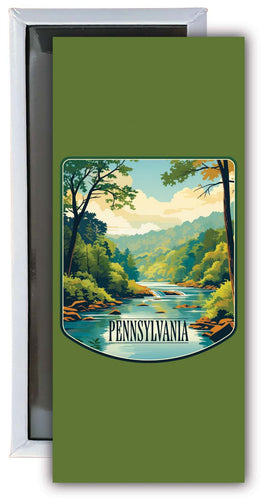 Pennsylvania Design B Souvenir Fridge Magnet 4.75 x 2 Inch 2-Pack