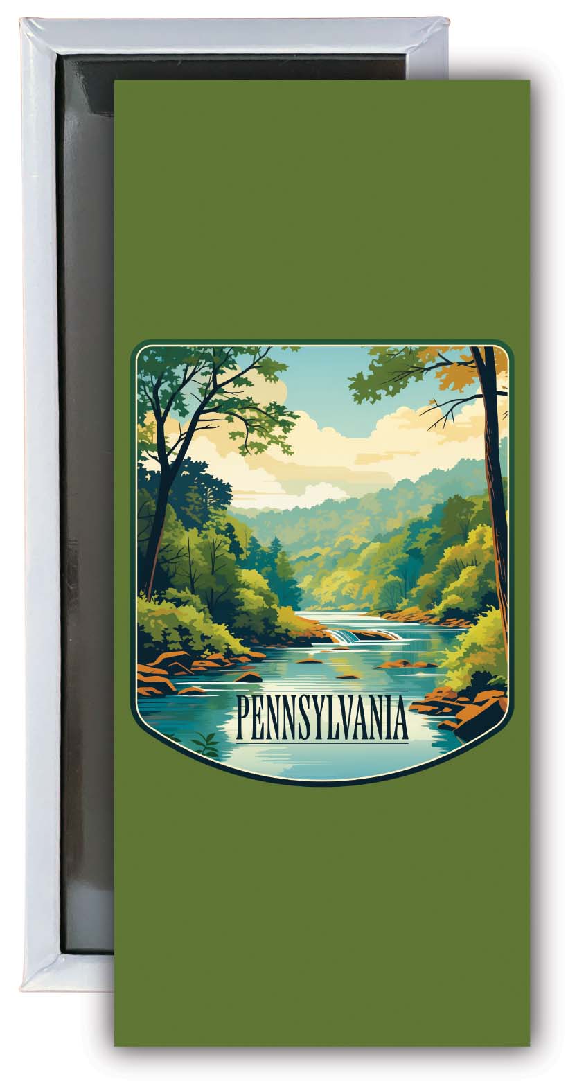 Pennsylvania Design B Souvenir Fridge Magnet 4.75 x 2 Inch 2-Pack