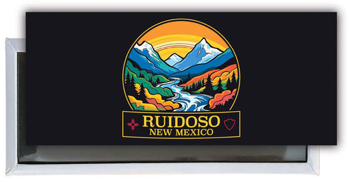 Ruidoso New Mexico Design B Souvenir Fridge Magnet 4.75 x 2 Inch 4-Pack