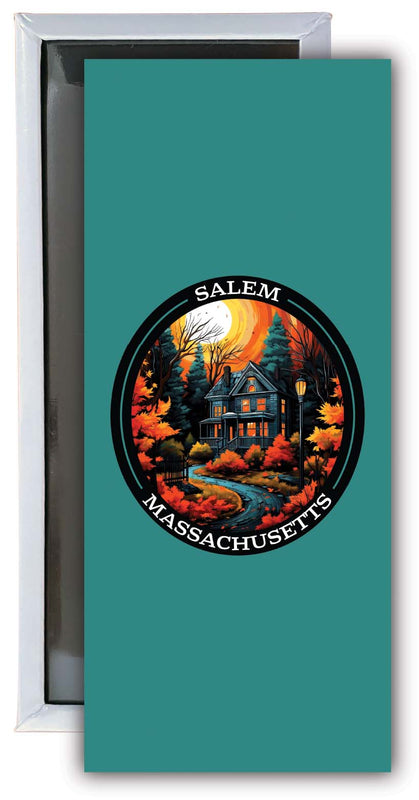 Salem Massachussettes Design B Souvenir Fridge Magnet 4.75 x 2 Inch 2-Pack