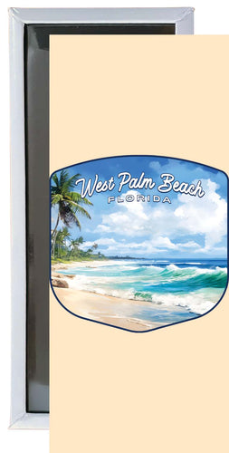 West Palm Beach Florida Design B Souvenir Fridge Magnet 4.75 x 2 Inch 2-Pack