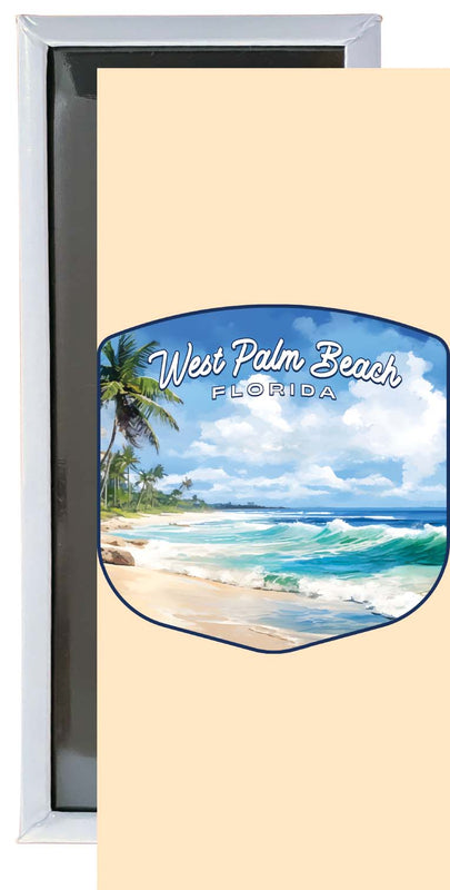 West Palm Beach Florida Design B Souvenir Fridge Magnet 4.75 x 2 Inch 2-Pack