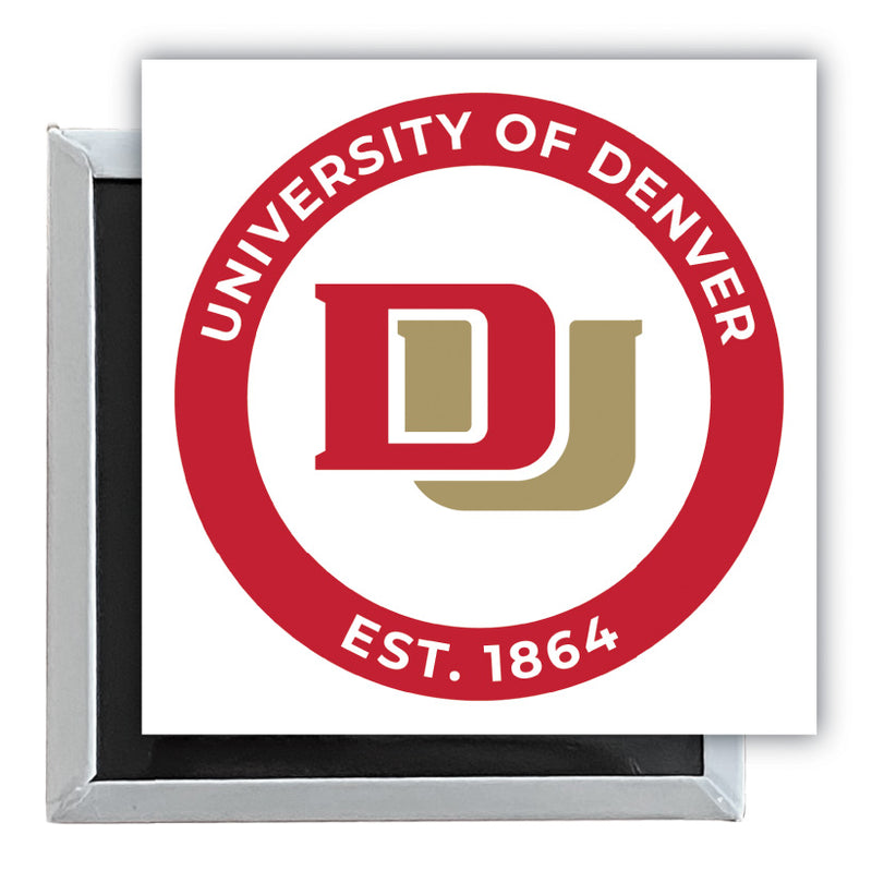 University of Denver Pioneers 2.5"x 2.5" Fridge Magnet Officially Licensed Collegiate Product Single