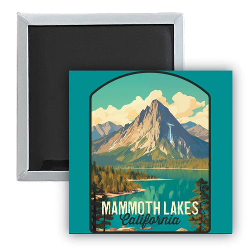 Mammoth Lakes California Design A Souvenir 2.5 x 2.5-Inch Fridge Magnet Single