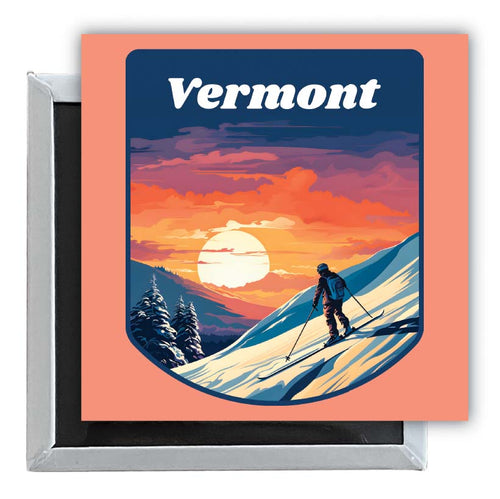 Vermont Design B Souvenir 2.5 x 2.5-Inch Fridge Magnet Single