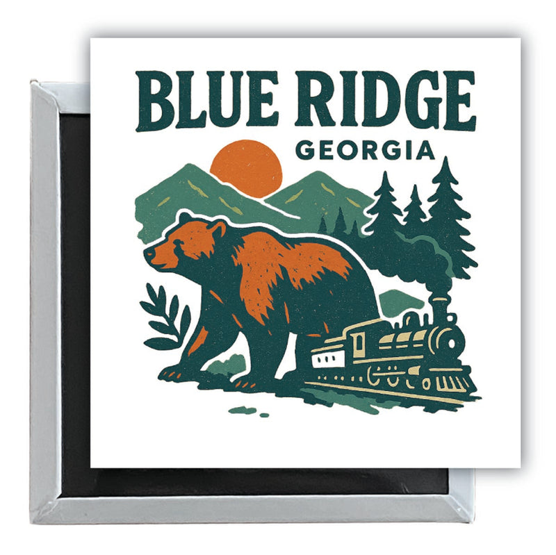 Blue Ridge Georgia Vintage Design Souvenir 2.5 x 2.5-Inch Fridge Magnet 
