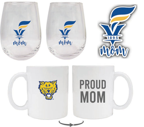 Fort Valley State University Collegiate Mom Gift Set - Decal, Coffee Mug & Stemless Wine Glass 