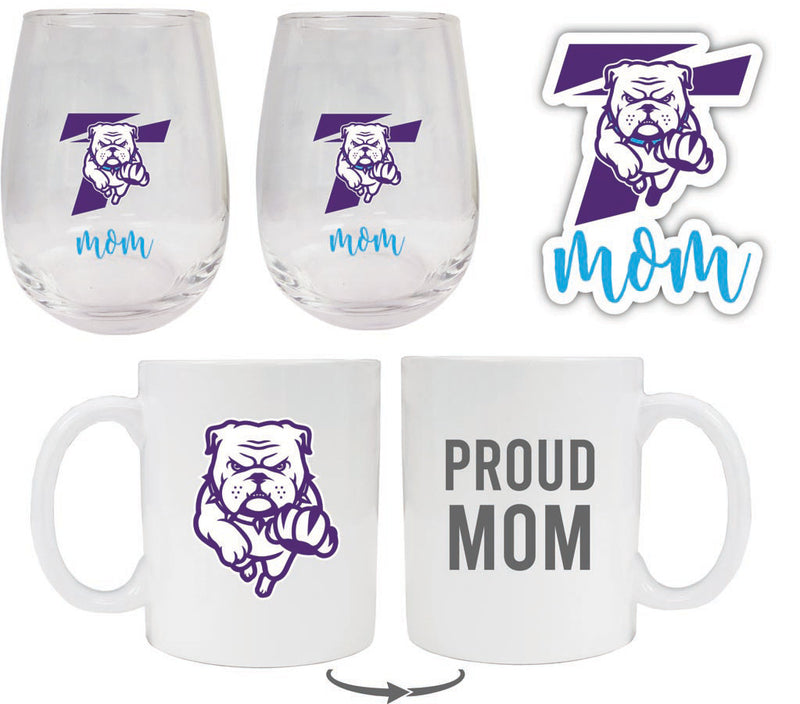 Truman State University Collegiate Mom Gift Set - Decal, Coffee Mug & Stemless Wine Glass 