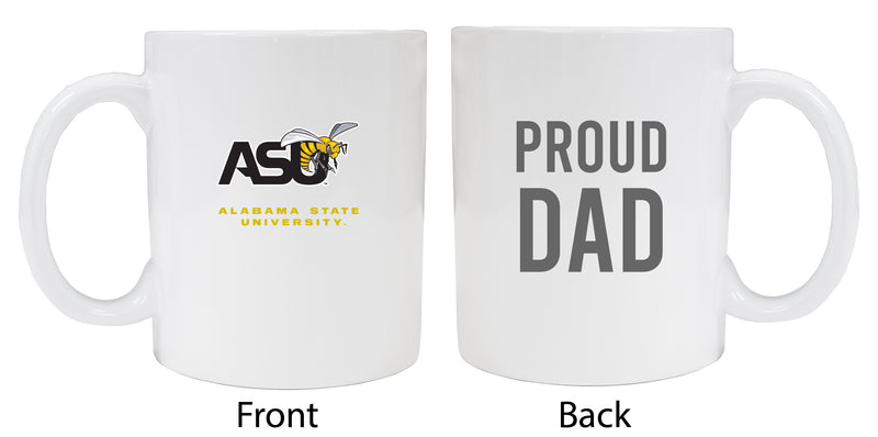 Alabama State University Proud Dad Ceramic Coffee Mug - White (2 Pack)