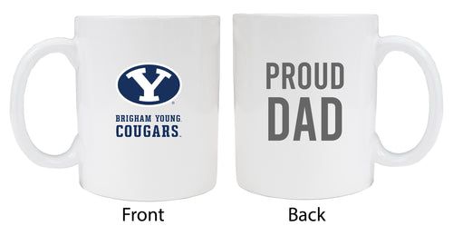 Brigham Young Cougars Proud Dad Ceramic Coffee Mug - White (2 Pack)