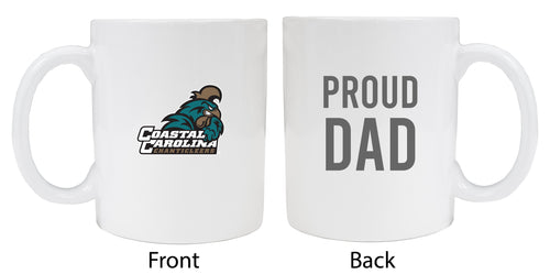 Coastal Carolina University Proud Dad Ceramic Coffee Mug - White (2 Pack)