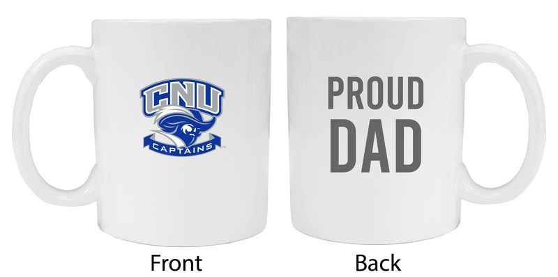 Christopher Newport Captains Dad Ceramic Coffee Mug - White (2 Pack)