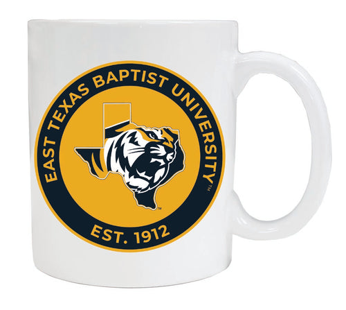 East Texas Baptist University 12 oz White Ceramic Coffee Mug Circle Design Officially Licensed Collegiate Product 