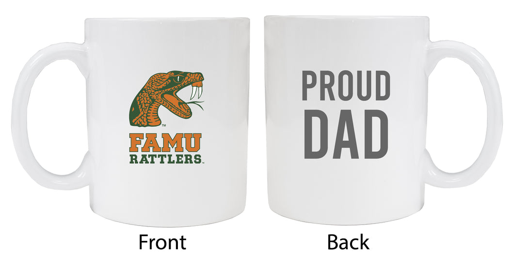 Florida A&M Rattlers Proud Dad Ceramic Coffee Mug - White (2 Pack)