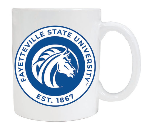 Fayetteville State University 12 oz White Ceramic Coffee Mug Circle Design Officially Licensed Collegiate Product 