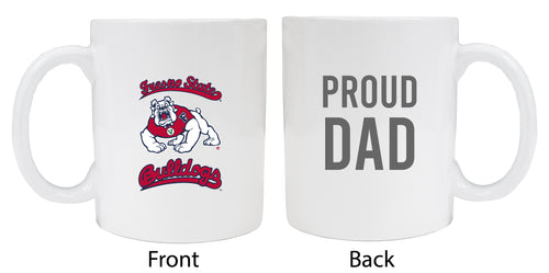 Fresno State Bulldogs Proud Dad Ceramic Coffee Mug - White (2 Pack)