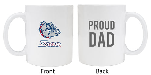 Gonzaga Bulldogs Proud Dad Ceramic Coffee Mug - White (2 Pack)