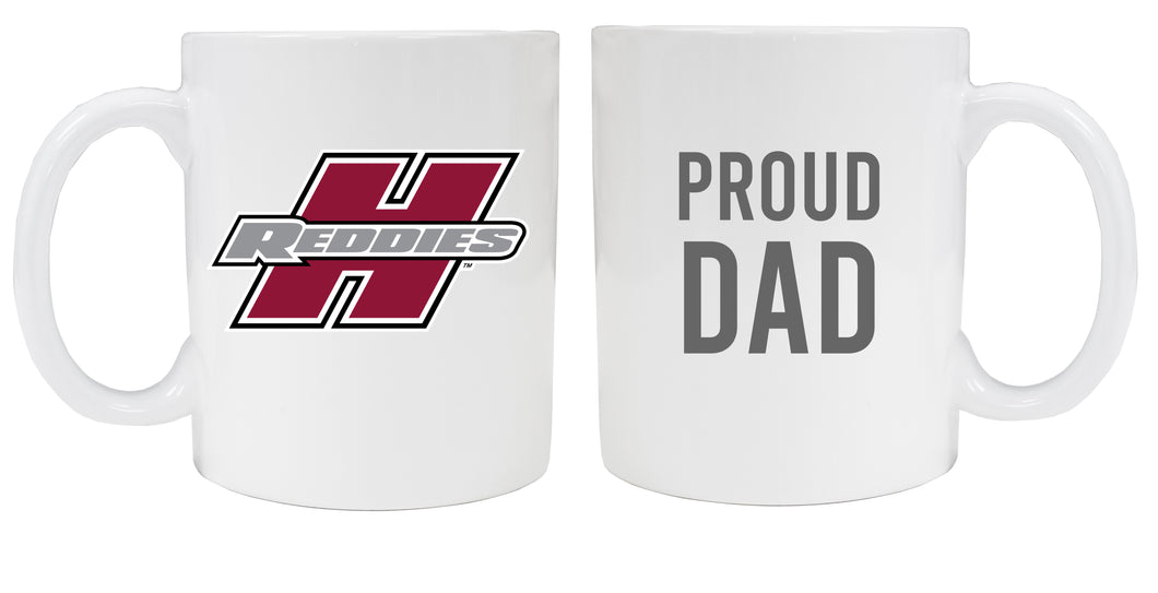 Henderson State Reddies 12 oz White Ceramic Coffee Mug Proud Dad Officially Licensed Collegiate Product 