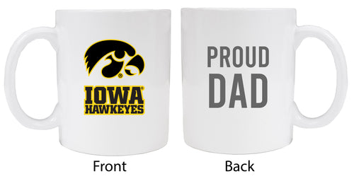 Iowa Hawkeyes Proud Dad Ceramic Coffee Mug - White