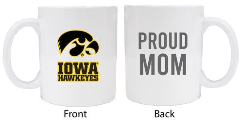 Iowa Hawkeyes Proud Mom Ceramic Coffee Mug - White (2 Pack)