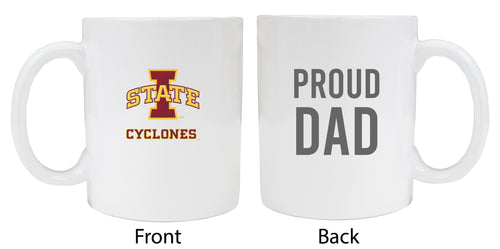 Iowa State Cyclones Proud Dad Ceramic Coffee Mug - White (2 Pack)