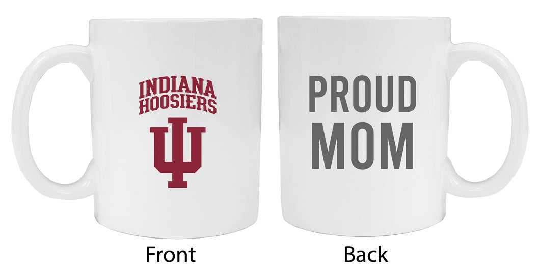 Indiana Hoosiers Proud Mom Ceramic Coffee Mug - White (2 Pack)