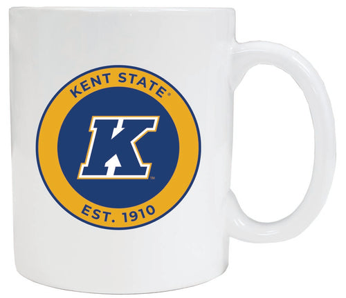 Kent State University 12 oz White Ceramic Coffee Mug Circle Design Officially Licensed Collegiate Product