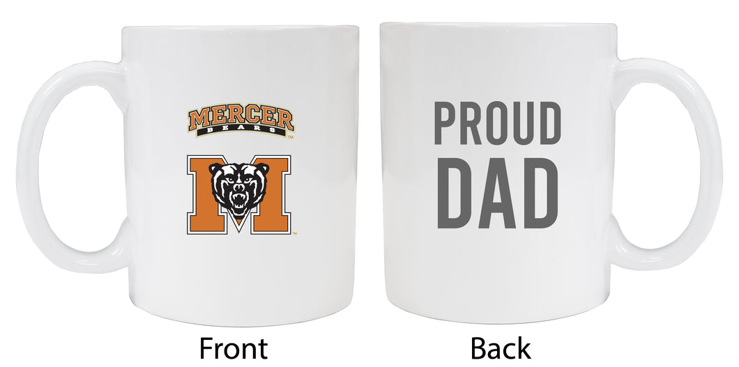 Mercer University Proud Dad Ceramic Coffee Mug - White (2 Pack)